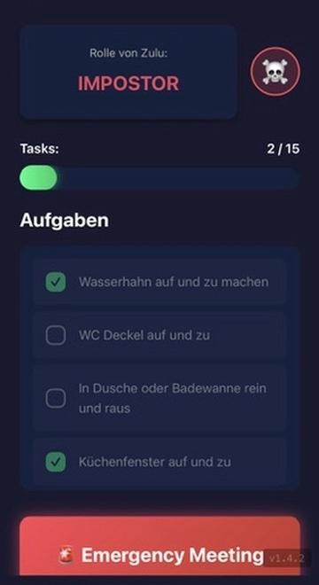 Among Us App Screenshot